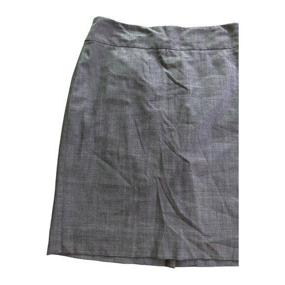 Banana Republic Womens Skirt Gray Size 6 Stretch Pencil Back Slit - Picture 3 of 12